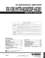 Yamaha HTR-6030 - Service Manual